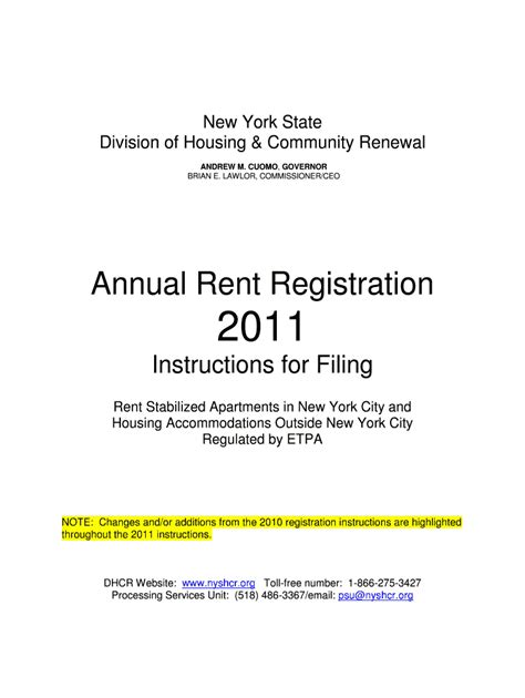 dhcr annual rent registration form